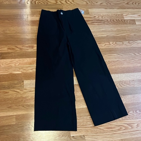 Anthropologie The Colette Cropped Wide-Leg Pants Magic Fabric Size 27 NWT - Picture 5 of 15